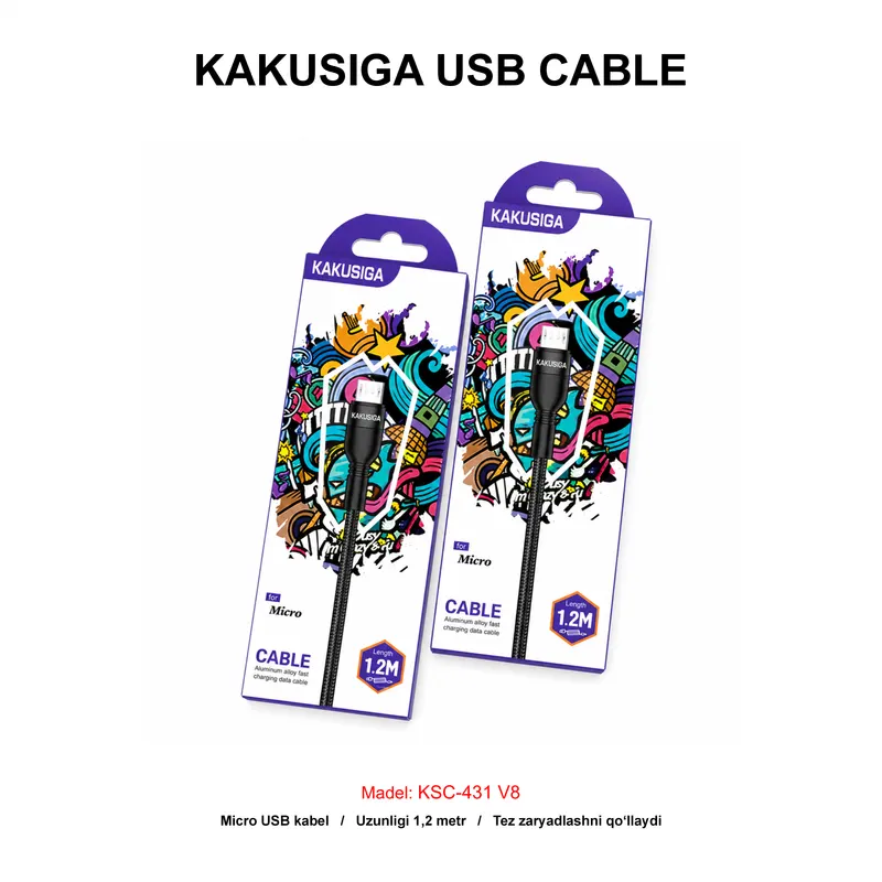 USB CABLE KAKUSIGA KSC-431 V8 BLACK