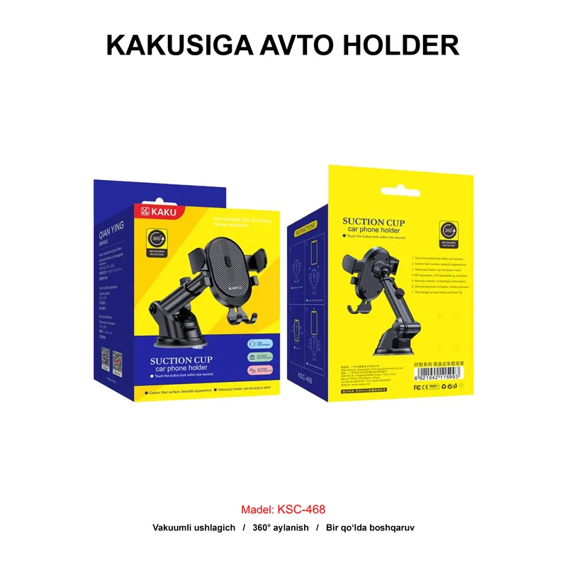 AVTO HOLDER KAKUSIGA KSC-468 BLACK