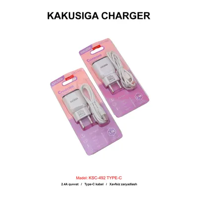 CHARGER KAKUSIGA KSC-492 TYPE-C WHITE