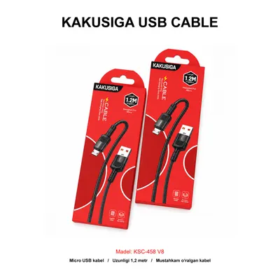 USB CABLE KAKUSIGA KSC-458 V8 BLACK
