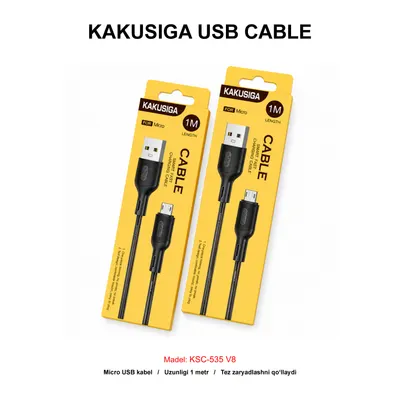 USB CABLE KAKUSIGA KSC-535 V8 BLACK
