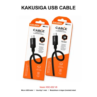 USB CABLE KAKUSIGA KSC-652 V8 BLACK