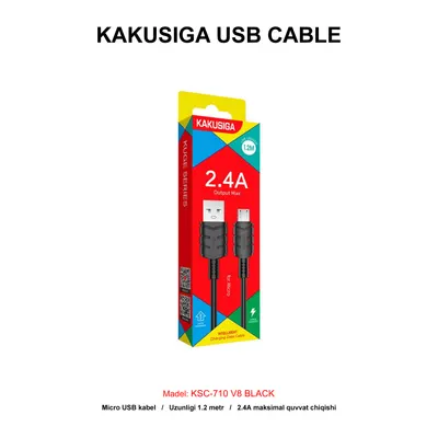 USB CABLE KAKUSIGA KSC-710 V8 BLACK