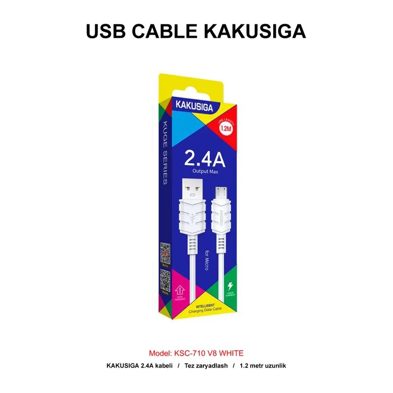 USB CABLE KAKUSIGA KSC-710 V8 BLUE