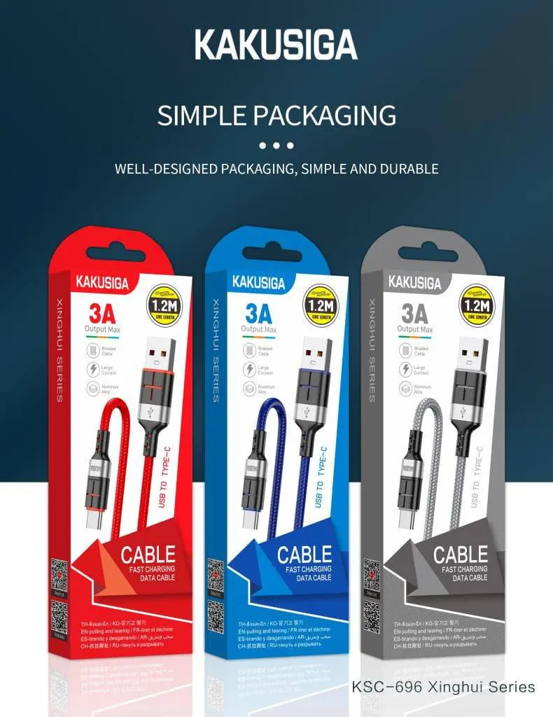 USB CABLE KAKUSIGA KSC-696 TC-TC BLUE