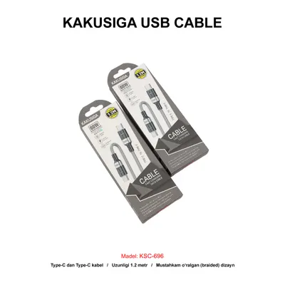 USB CABLE KAKUSIGA KSC-696 TC-TC GREY