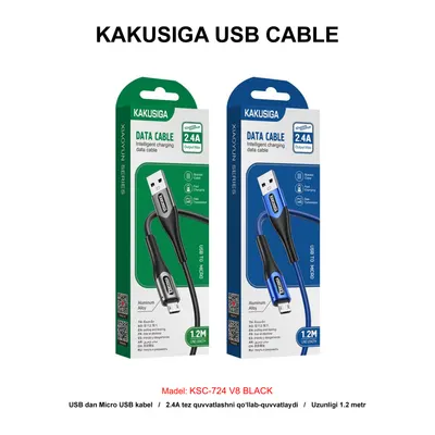 USB CABLE KAKUSIGA KSC-724 V8 BLACK