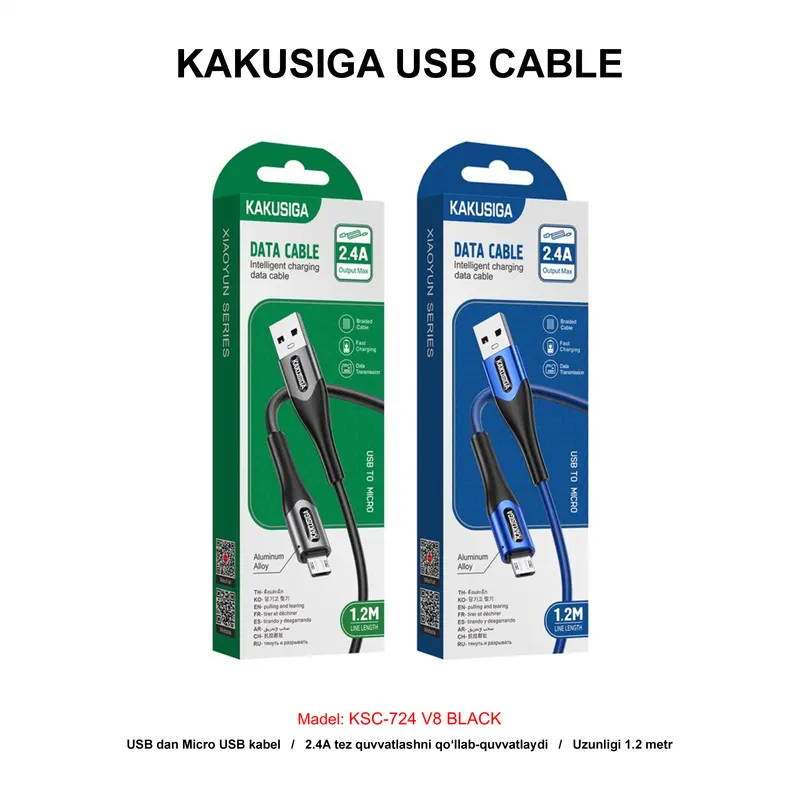 USB CABLE KAKUSIGA KSC-724 V8 BLACK