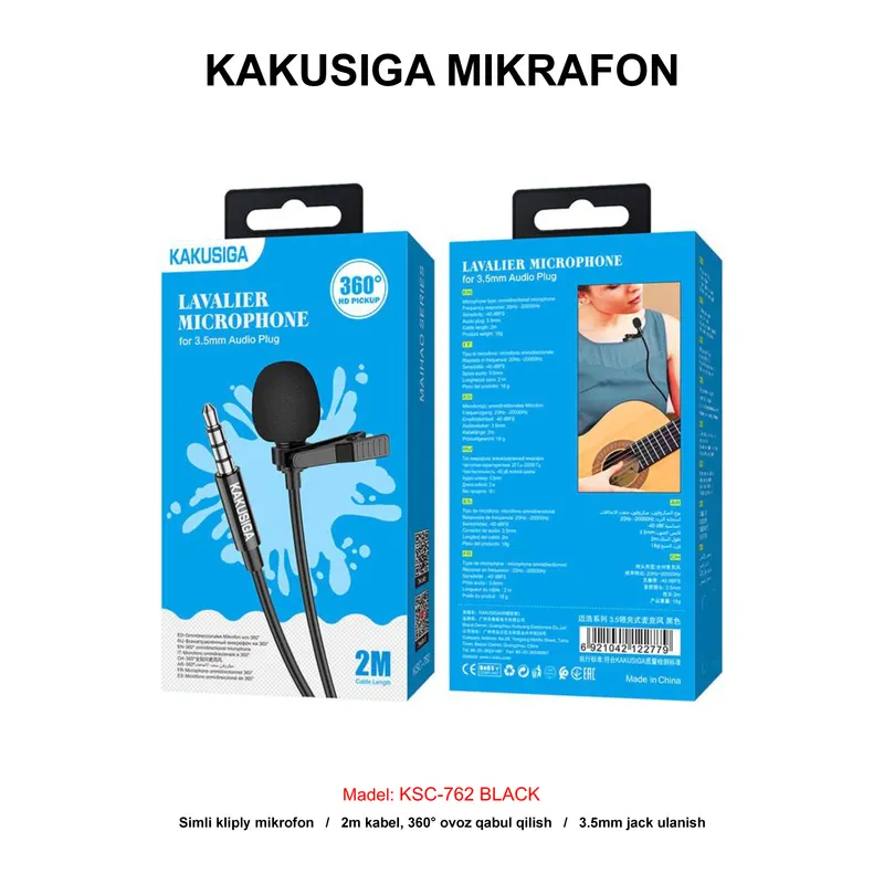 MIKROFON KAKUSIGA KSC-762 BLACK