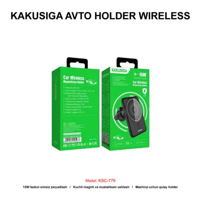 AVTO HOLDER WIRELESS KAKUSIGA KSC-779 BLACK