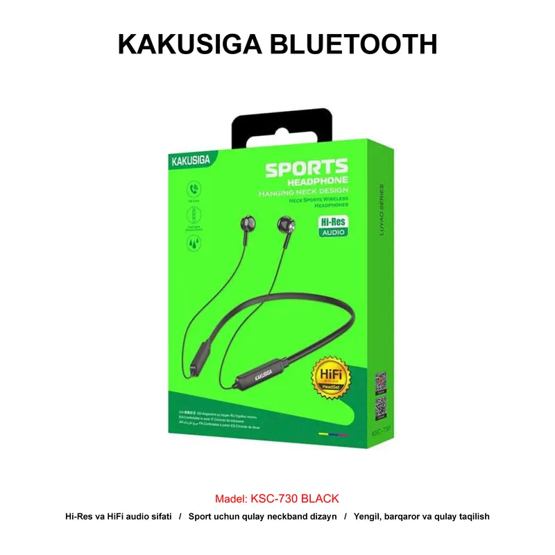 BLUETOOTH KAKUSIGA KSC-730 BLACK