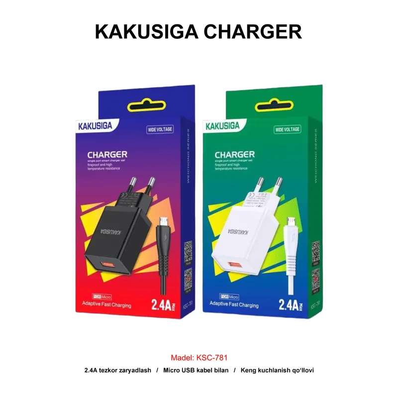 CHARGER KAKUSIGA KSC-781 V8 BLACK