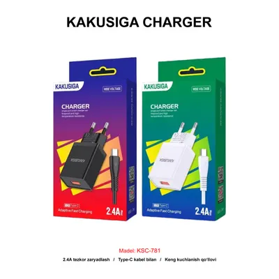 CHARGER KAKUSIGA KSC-781 TYPE-C BLACK