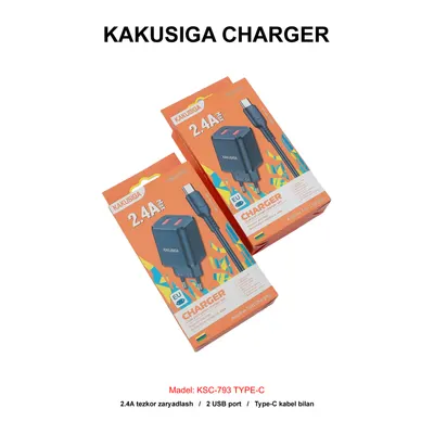 CHARGER KAKUSIGA KSC-793 TYPE-C BLACK