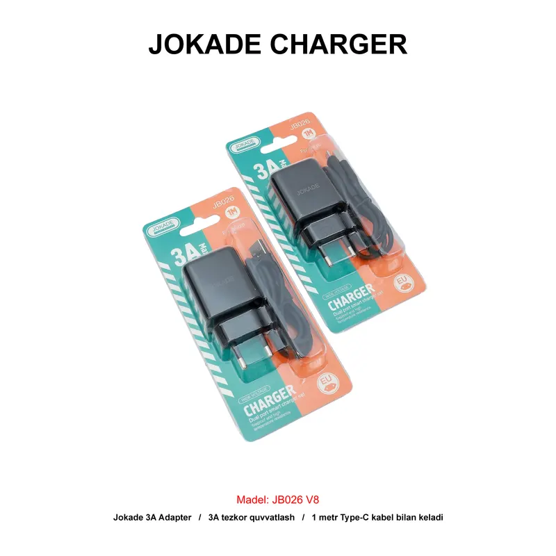 CHARGER JOKADE JB026 V8 BLACK