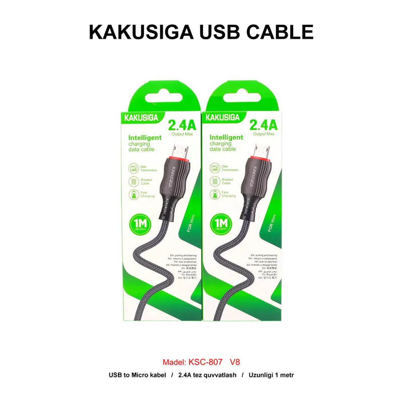 USB CABLE KAKUSIGA KSC-807 V8 BLACK