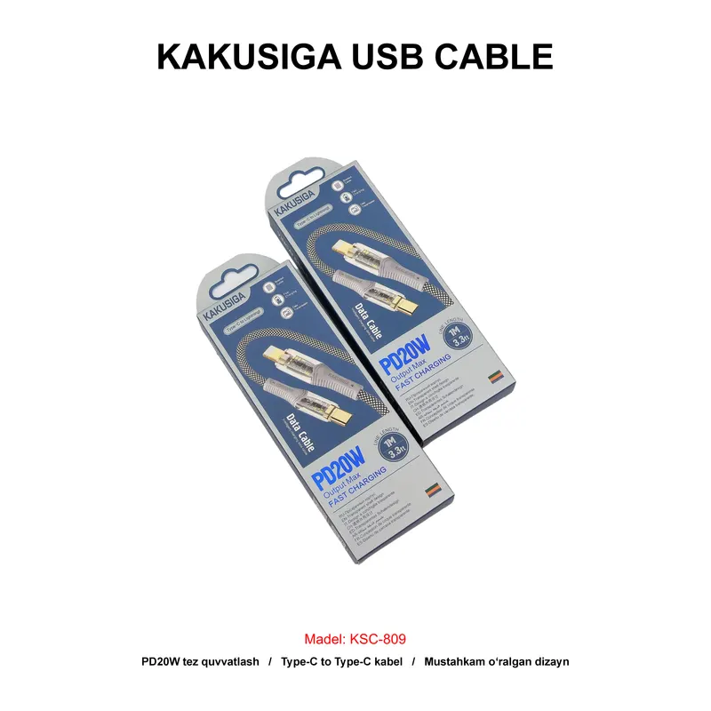 USB CABLE KAKUSIGA KSC-809 TC-IP GREY