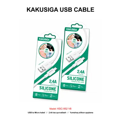 USB CABLE KAKUSIGA KSC-952 V8 WHITE