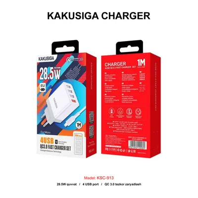 CHARGER KAKUSIGA KSC-913 V8 WHITE
