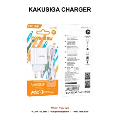 CHARGER KAKUSIGA KSC-925 TC-TC WHITE