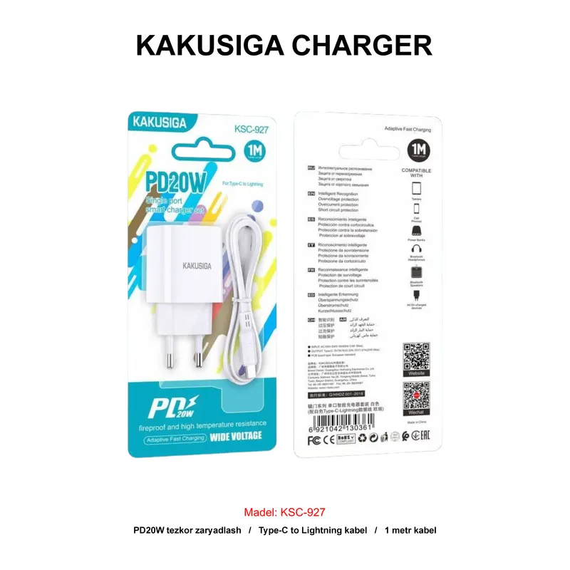 CHARGER KAKUSIGA KSC-927 TC-TC WHITE