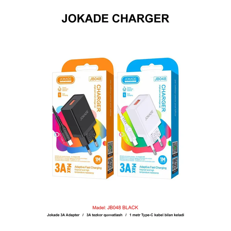 CHARGER KAKUSIGA JB048 TYPE-C WHITE