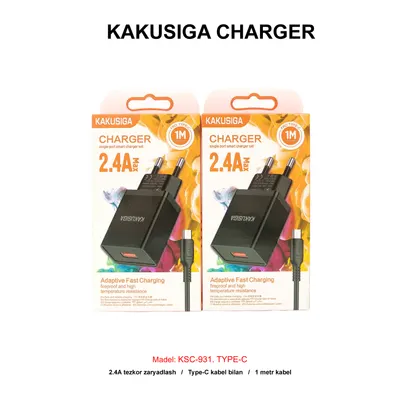 CHARGER KAKUSIGA KSC-931 TYPE-C BLACK