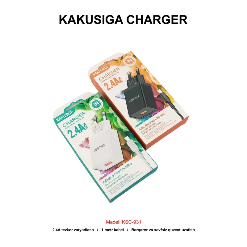 CHARGER KAKUSIGA KSC-931 TYPE-C WHITE