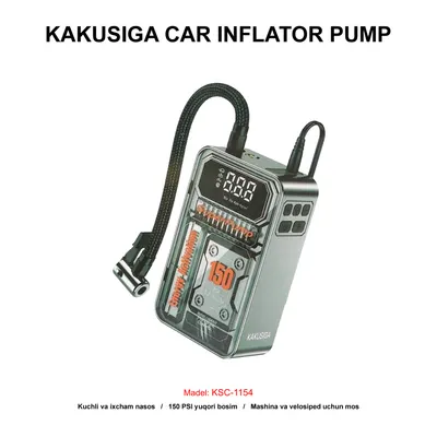 CAR INFLATOR PUMP KAKUSIGA KSC-1154 SILVER