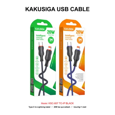USB CABLE KAKUSIGA KSC-807 TC-IP BLACK