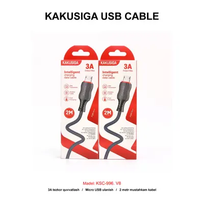 USB CABLE KAKUSIGA KSC-996 V8 BLACK