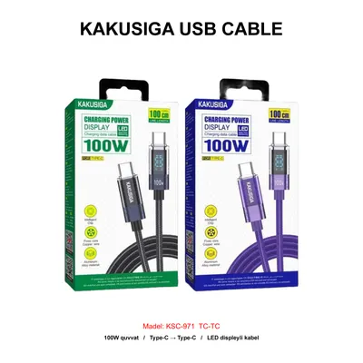 USB CABLE KAKUSIGA KSC-971 TC-TC BLACK