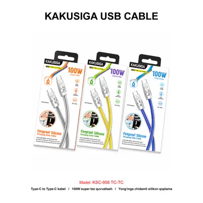 USB CABLE KAKUSIGA KSC-956 TC-TC BLUE