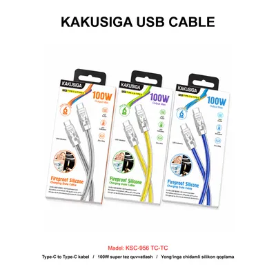 USB CABLE KAKUSIGA KSC-956 TC-TC SILVER