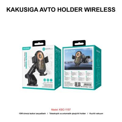AVTO HOLDER WIRELESS KAKUSIGA KSC-1157 BLACK