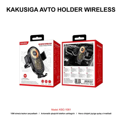 AVTO HOLDER WIRELESS KAKUSIGA KSC-1061 BLACK