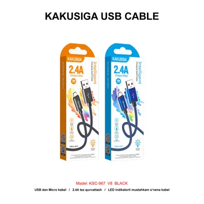 USB CABLE KAKUSIGA KSC-967 V8 BLACK