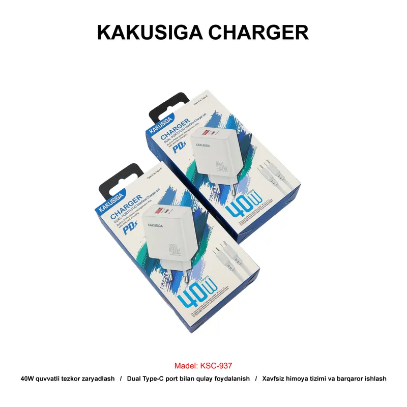 CHARGER KAKUSIGA KSC-937 TC-TC WHITE