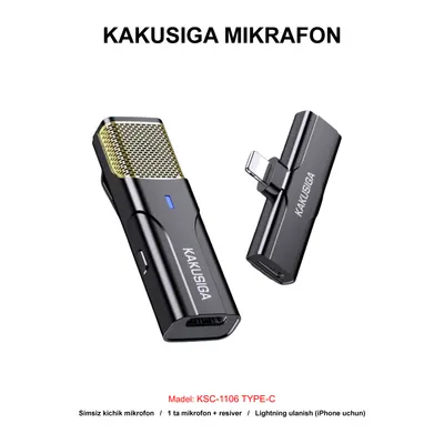 MIKROFON KAKUSIGA KSC-1106 TYPE-C BLACK