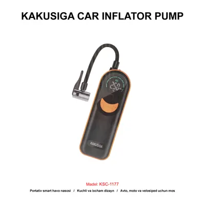 CAR INFLATOR PUMP KAKUSIGA KSC-1177 BLACK