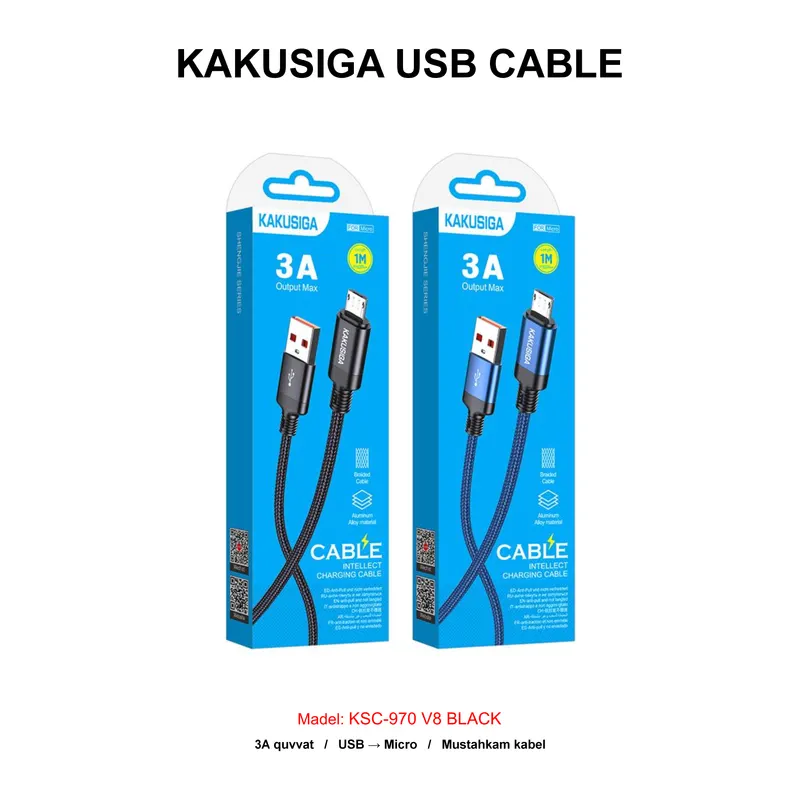 USB CABLE KAKUSIGA KSC-970 V8 BLACK