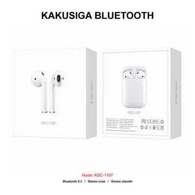 BLUETOOTH KAKUSIGA KSC-1107 WHITE