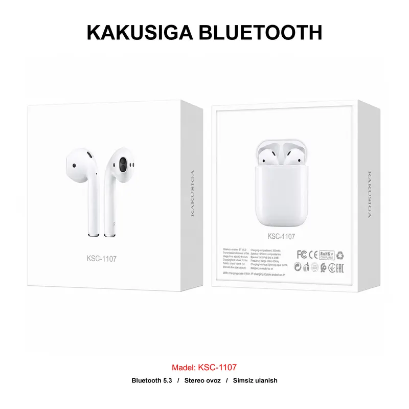 BLUETOOTH KAKUSIGA KSC-1107 WHITE