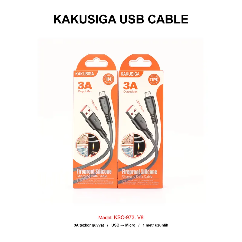 USB CABLE KAKUSIGA KSC-973 V8 BLACK