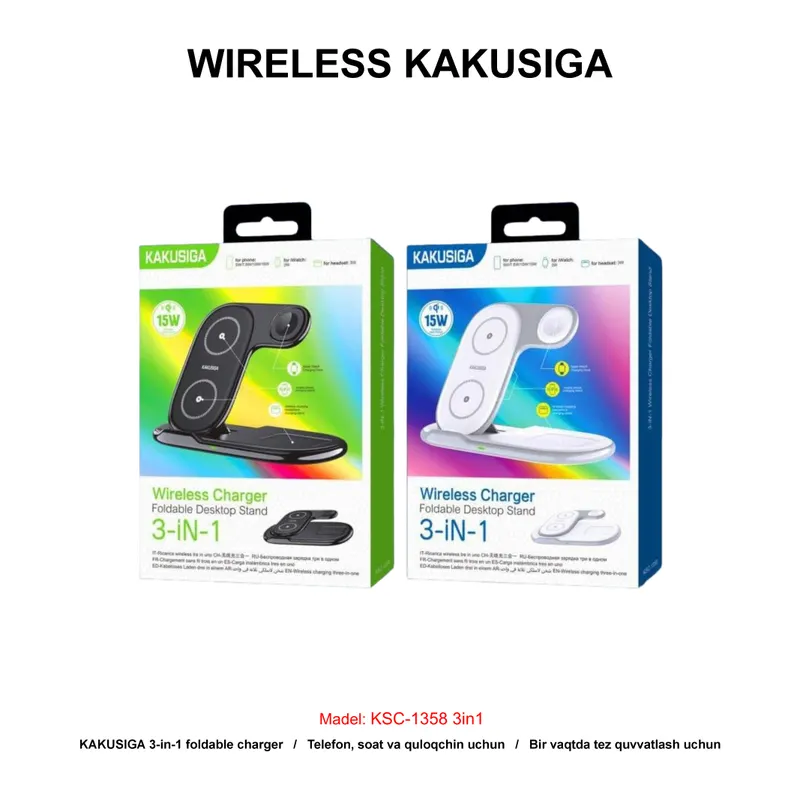 WIRELESS KAKUSIGA KSC-1358 3in1 BLACK