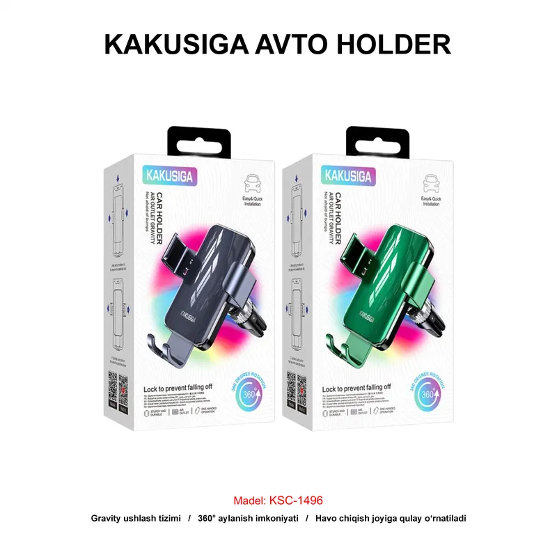 AVTO HOLDER KAKUSIGA KSC-1496 BLACK