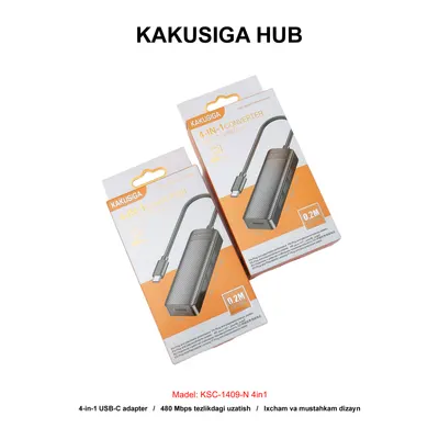 HUB KAKUSIGA KSC-1409-N 4in1 BLACK
