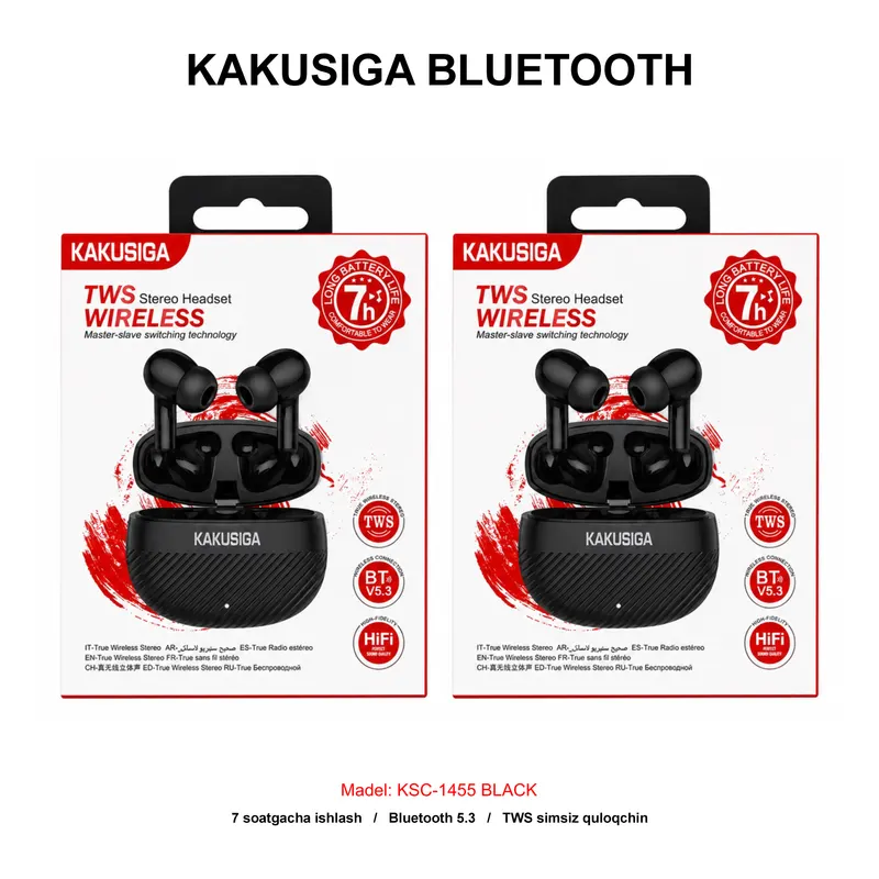 BLUETOOTH KAKUSIGA KSC-1455 BLACK
