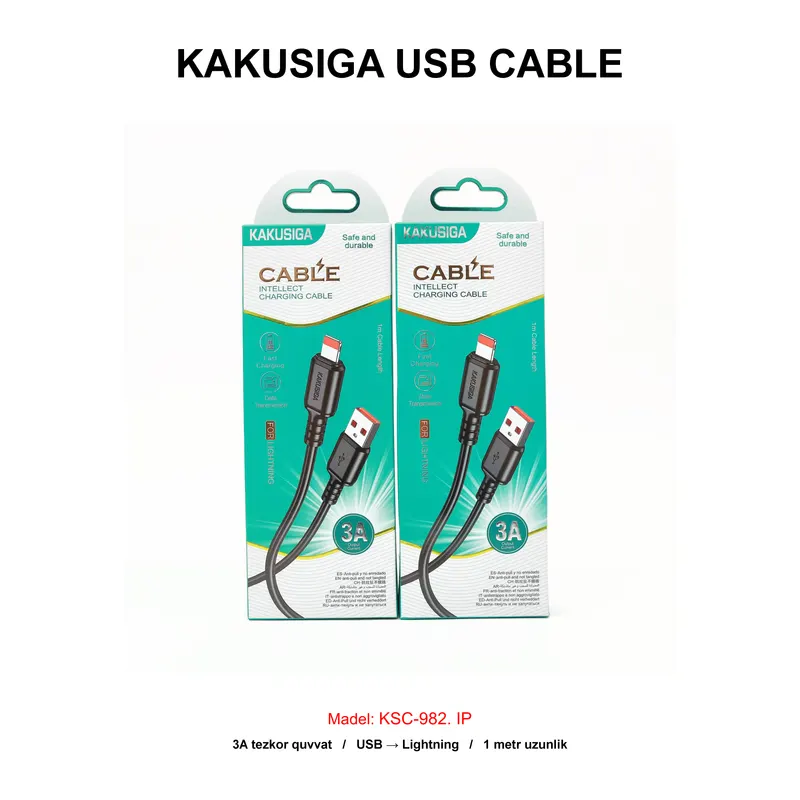 USB CABLE KAKUSIGA KSC-982 IP BLACK