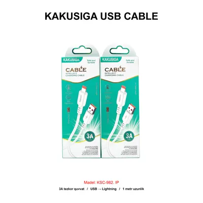 USB CABLE KAKUSIGA KSC-982 IP WHITE